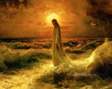 Religiös Werke - Jesus Christus der auf Wasser